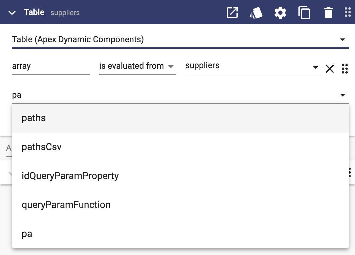 Add attribute to Table element