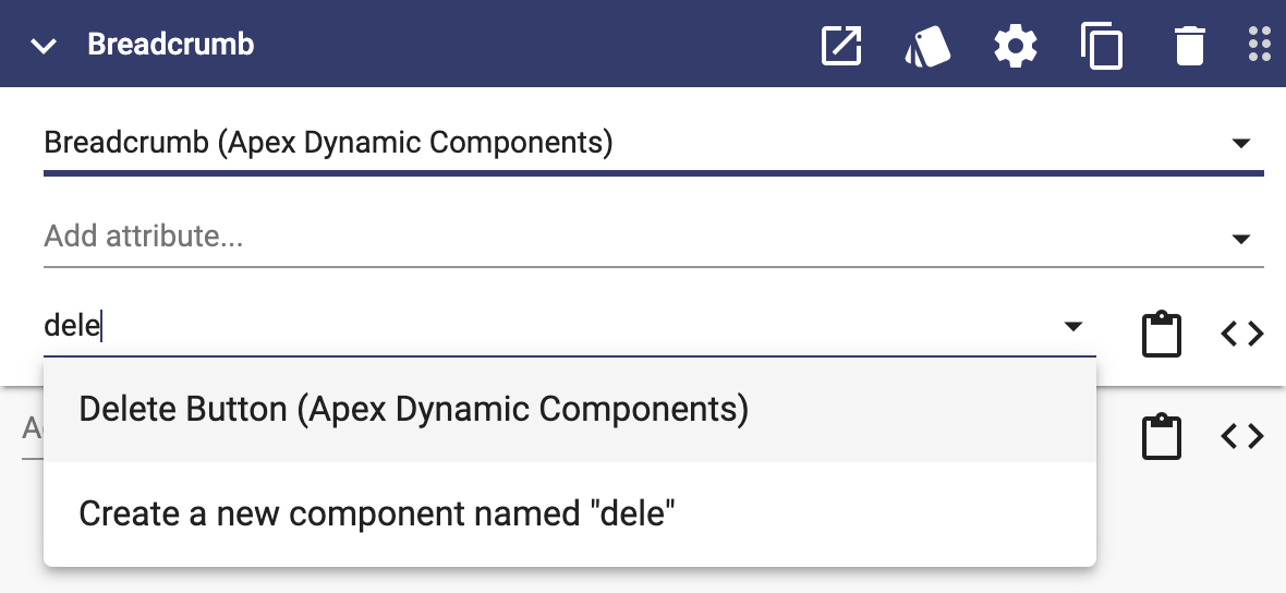 Nested elements