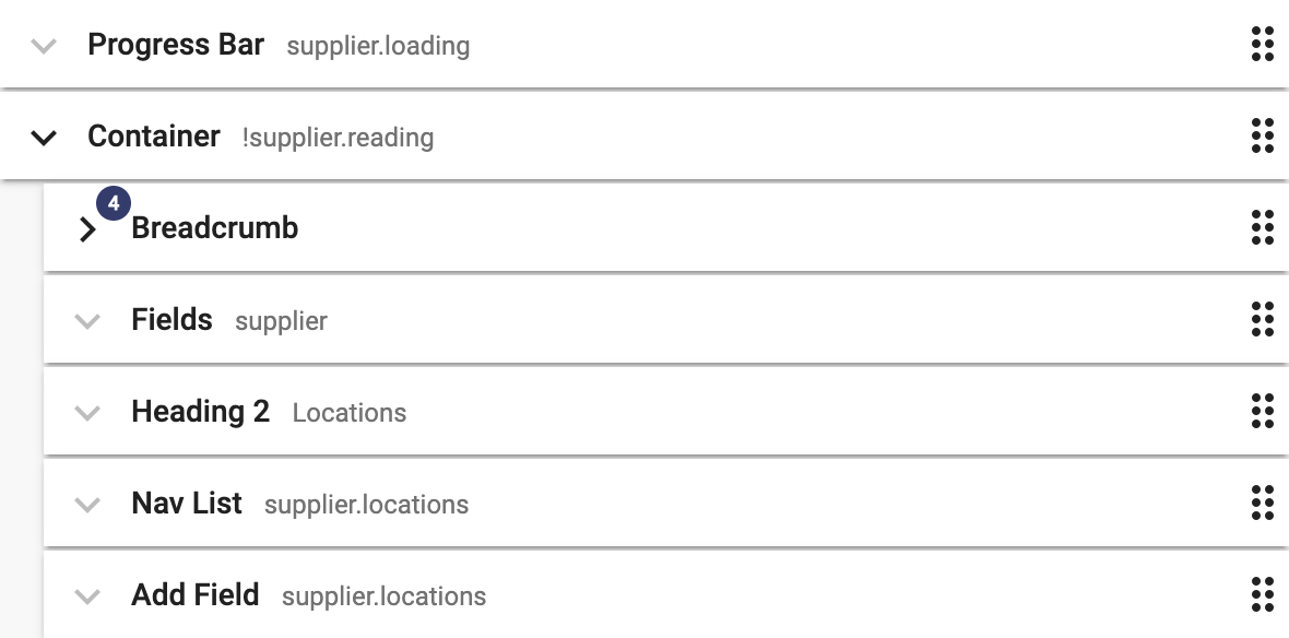 Move elements inside a conditional container