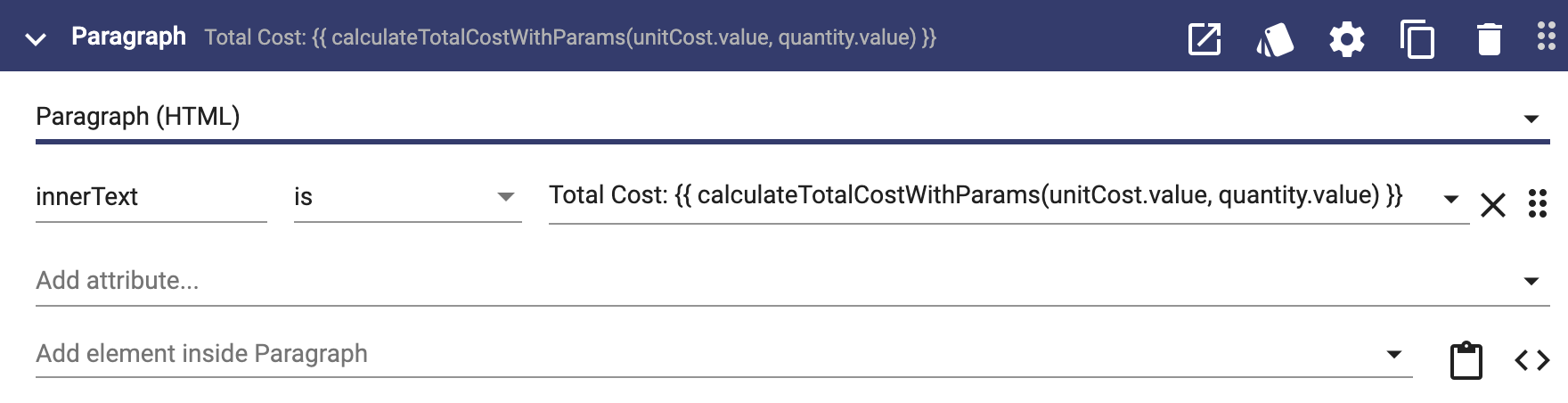 Paragraph component