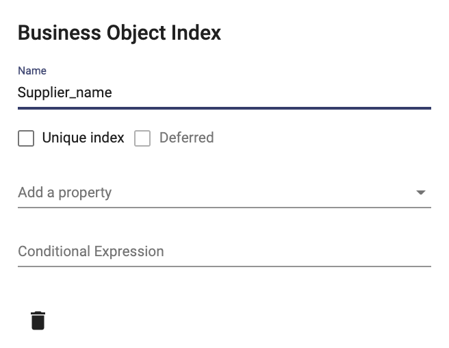 Index fields