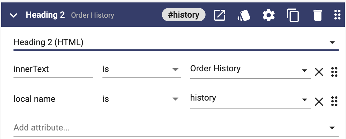 Component definition with a local name defined