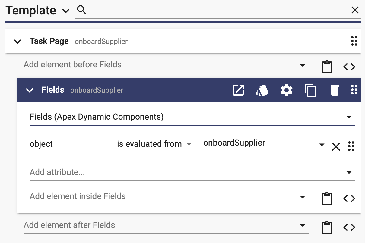 Expand Fields element