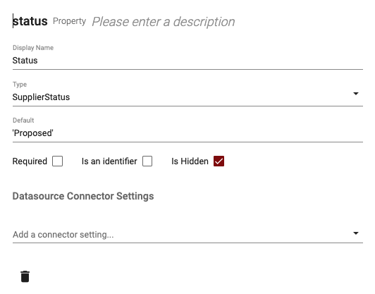 Status Business Object property