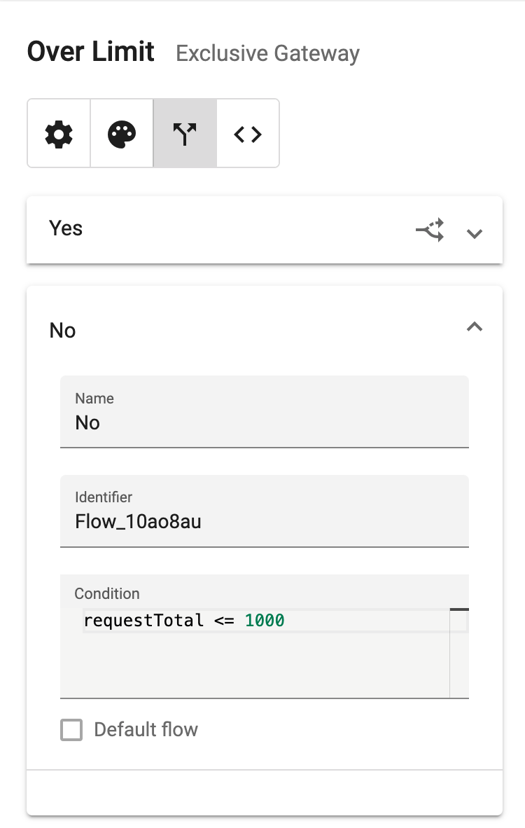 Exclusive Gateway panel